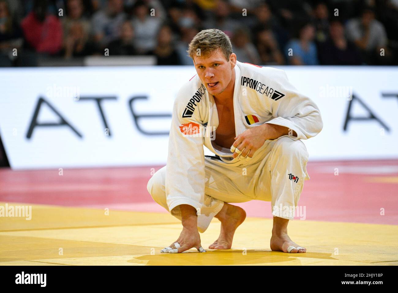 Men -81 kg, Matthias CASSE of Belgium competes during the Paris Grand Slam 2021, Judo event on October 17, 2021 at AccorHotels Arena in Paris, France Stock Photo