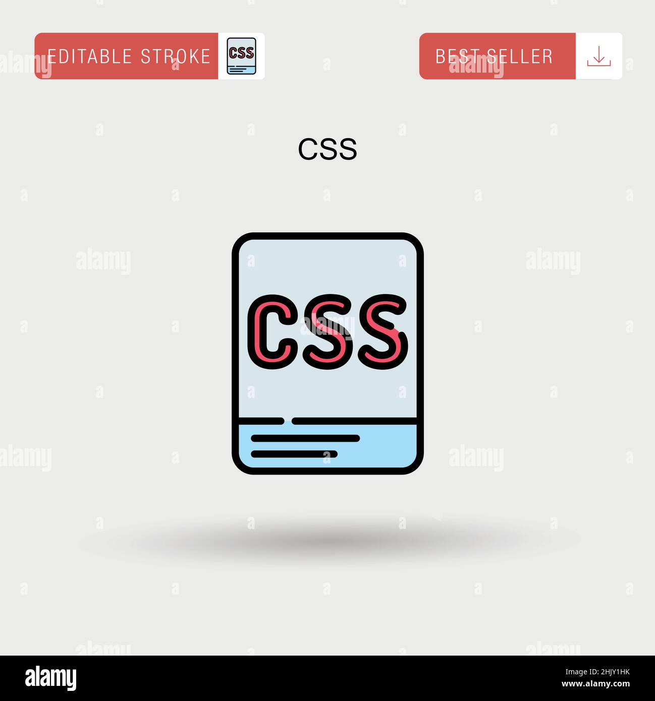 Css Simple vector icon Stock Vector Image & Art - Alamy