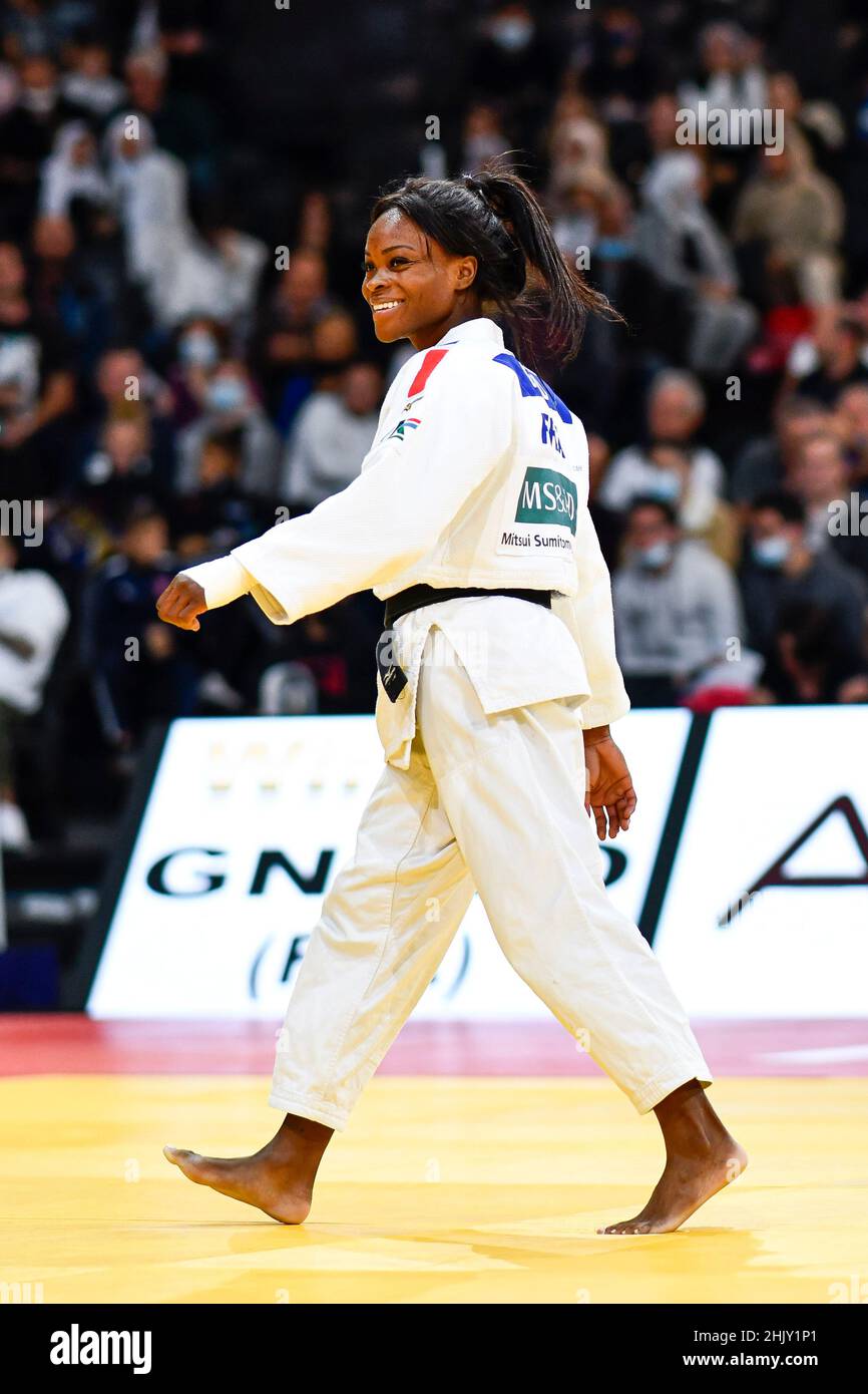 Women -52 kg, Astide GNETO of France silver medal competes during the Paris Grand Slam 2021, Judo event on October 16, 2021 at AccorHotels Arena in Pa Stock Photo
