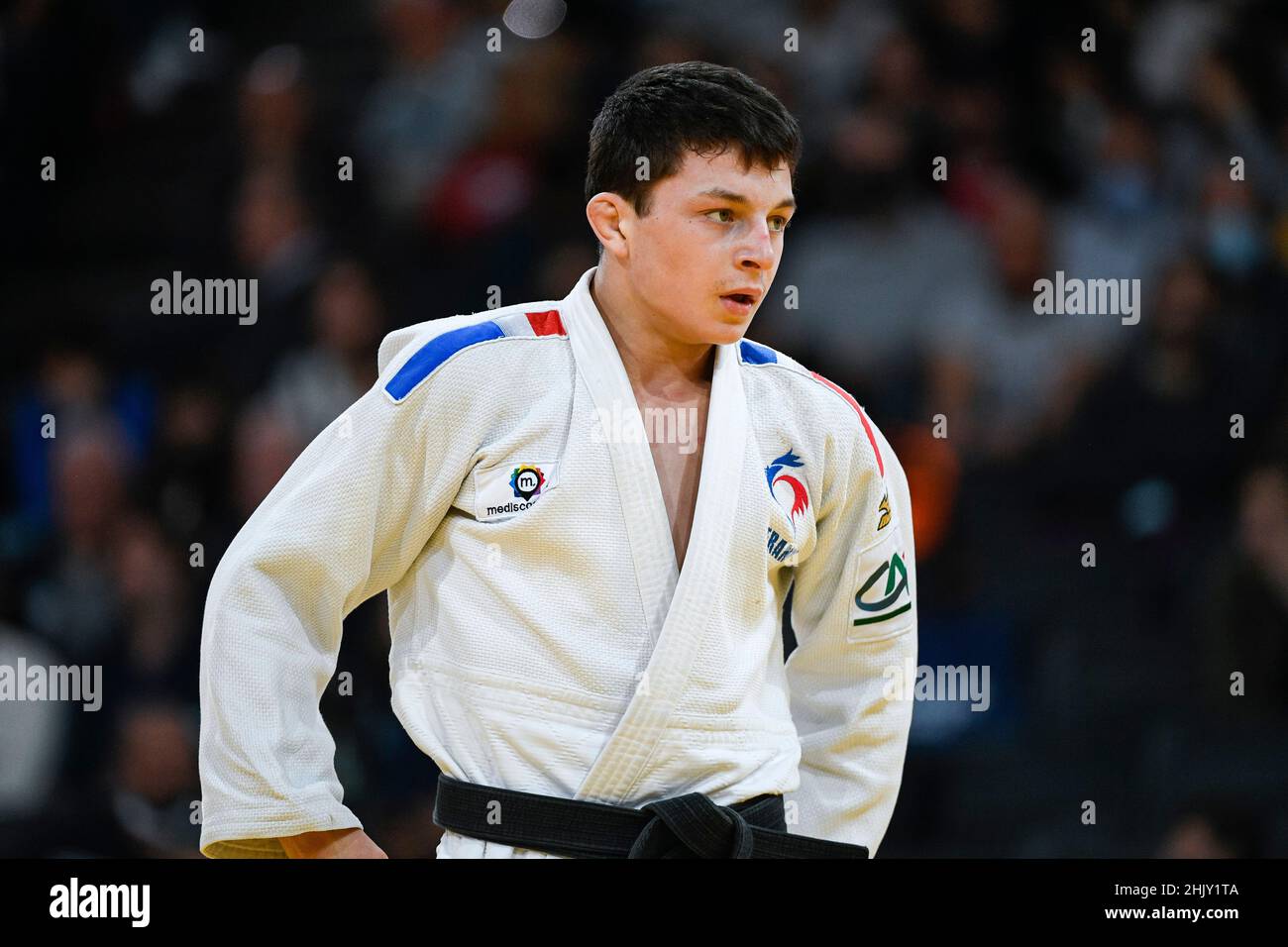 Men -60 kg, Romain VALADIER PICARD of France Bronze medal during the Paris Grand Slam 2021, Judo event on October 16, 2021 at AccorHotels Arena in Par Stock Photo