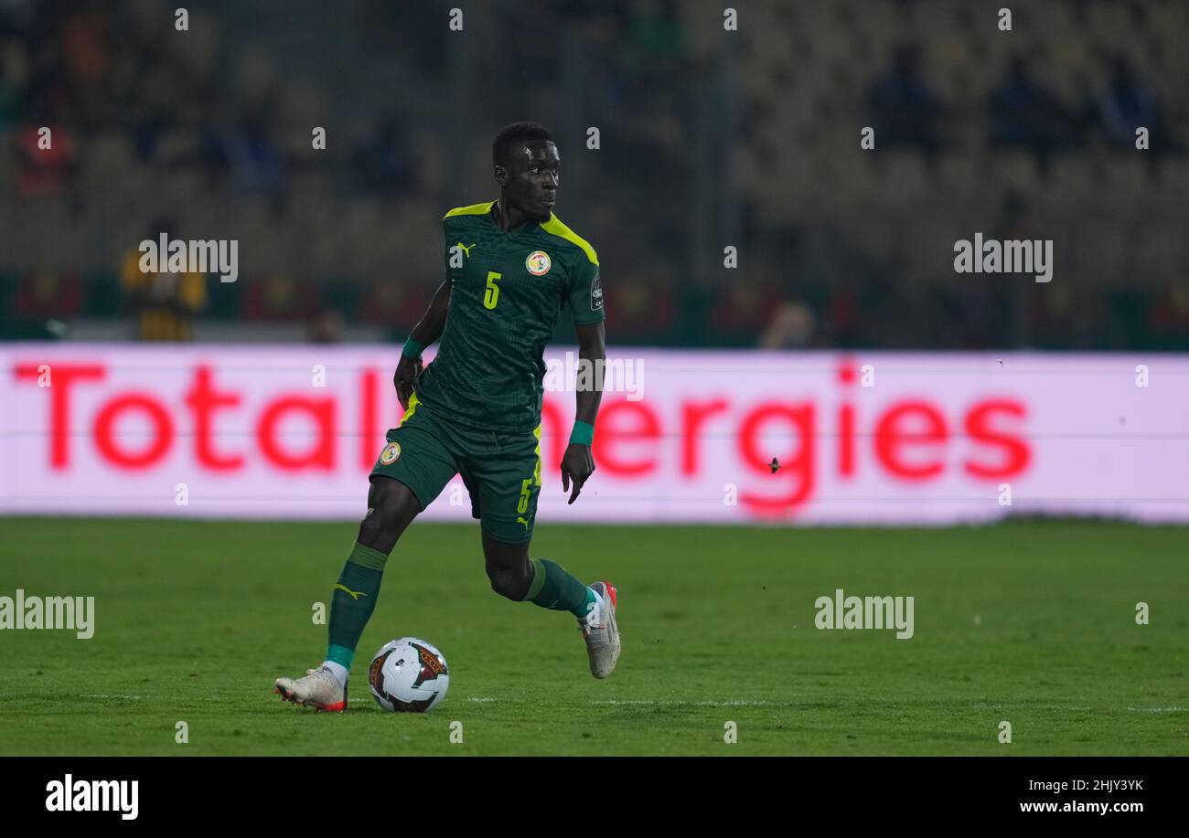 Yaounde, Cameroon, January, 30, 2022: Idrissa Gueye of Senegal during Senegal versus Equatorial Guinea- Africa Cup of Nations at Ahmadou Ahidjo stadium. Kim Price/CSM. Stock Photo