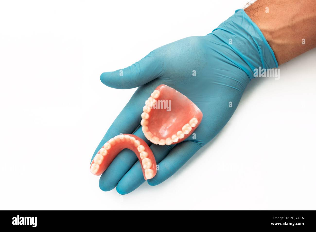 False jaw in hands hi-res stock photography and images - Alamy