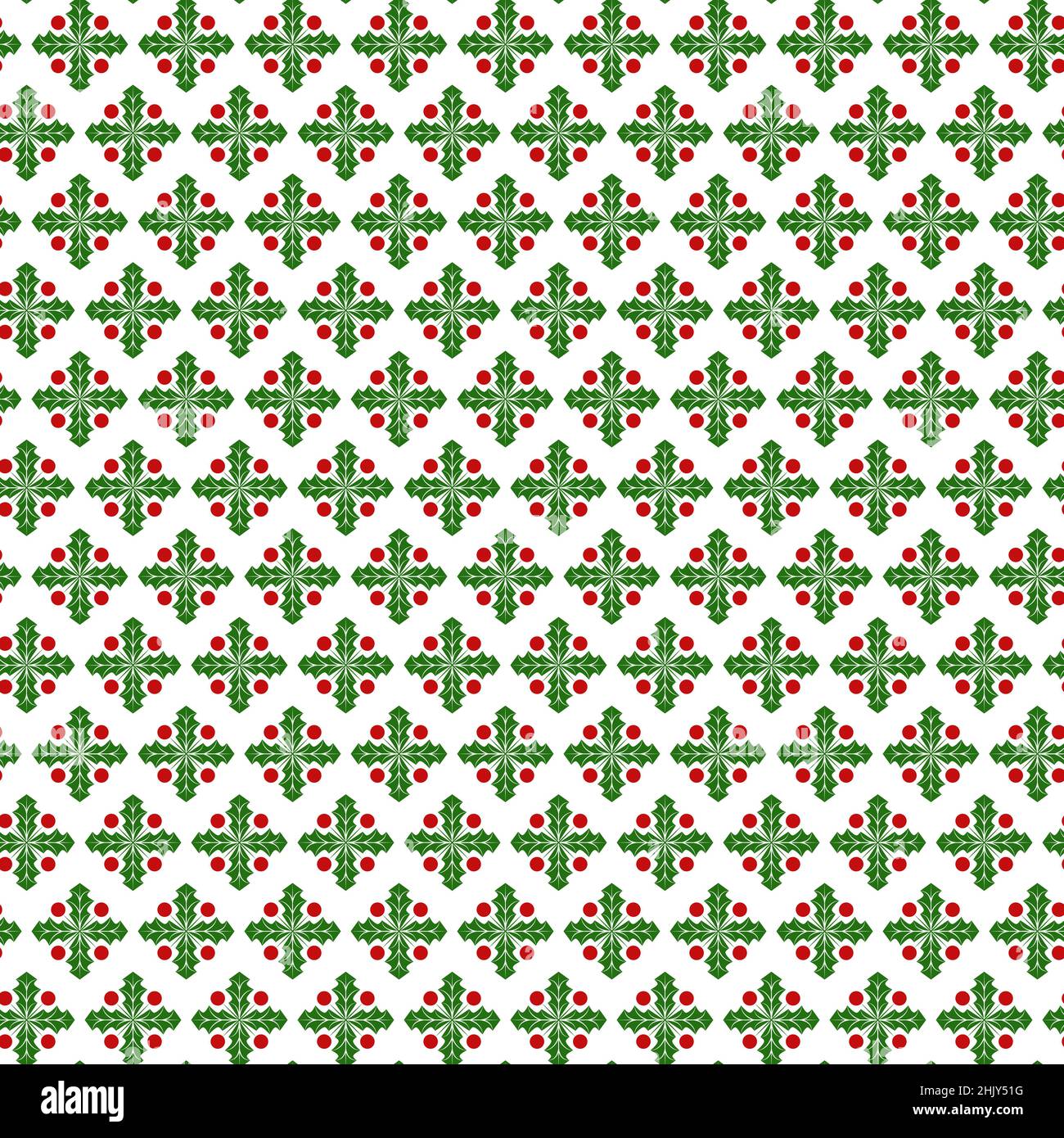 Seamless pattern with abstract image of mistletoe twigs. Vector background. Stock Vector