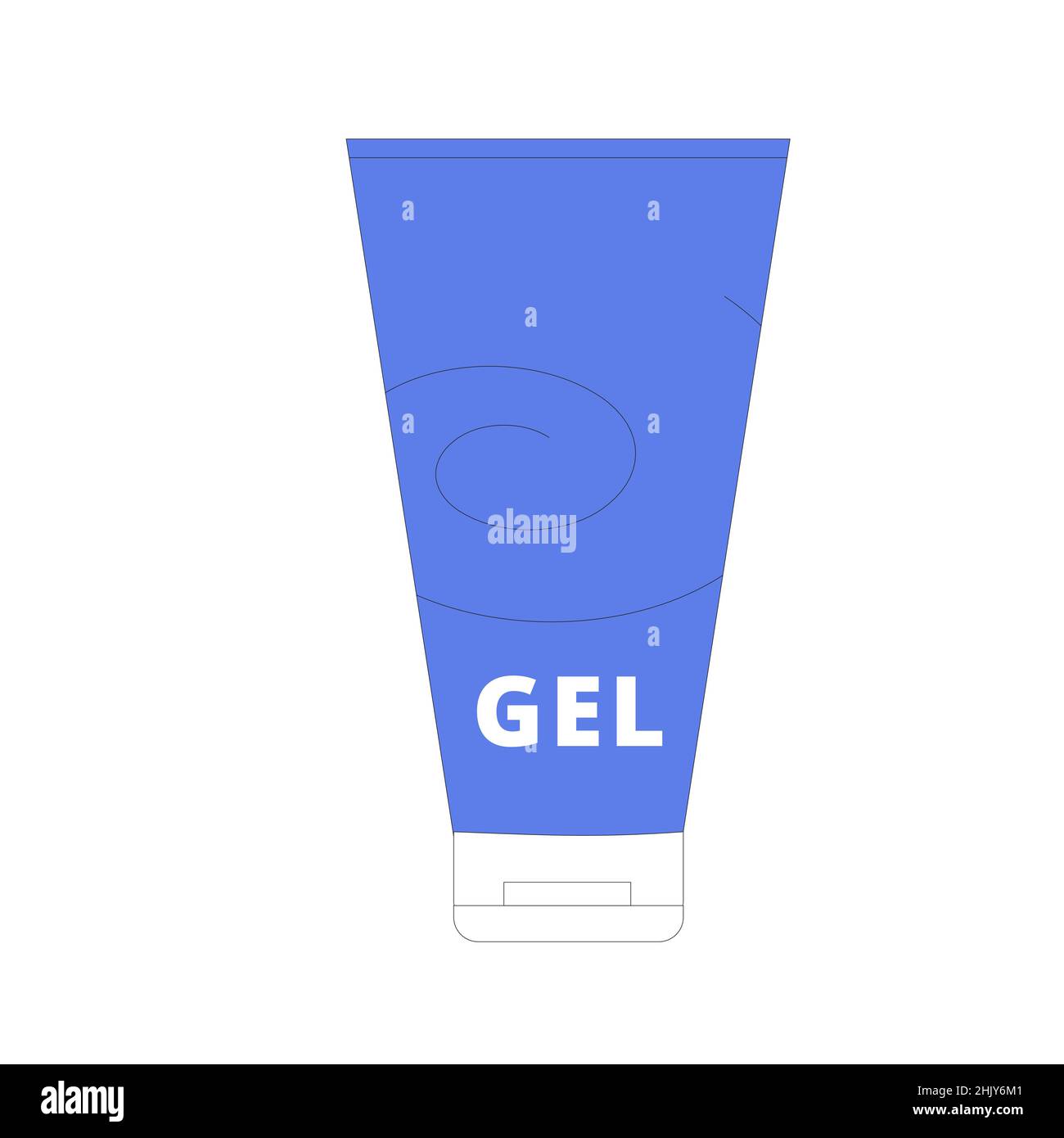 Gel for curly hair. Vector illustration Stock Vector