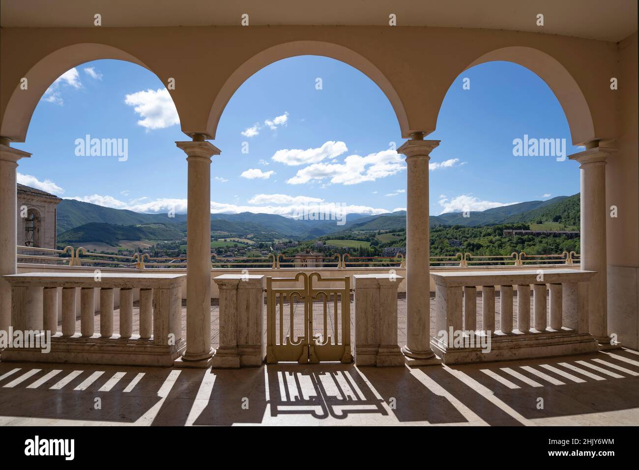 Viale Santa Rita da Cascia avenue, Glimps, Cascia, Umbria, Italy, Europe  Stock Photo - Alamy