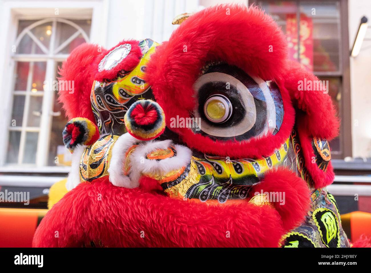 London 1st Feb 2021 Chinese New Year celebrated in Chinatown London Credit: Ian Davidson/Alamy Live News Stock Photo