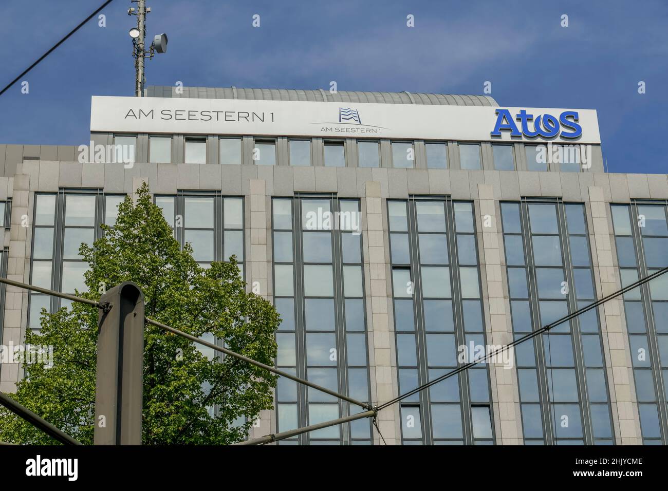 ATOS IT-Dienstleister, Am Seestern, Düsseldorf, Nordrhein-Westfalen, Deutschland Stock Photo