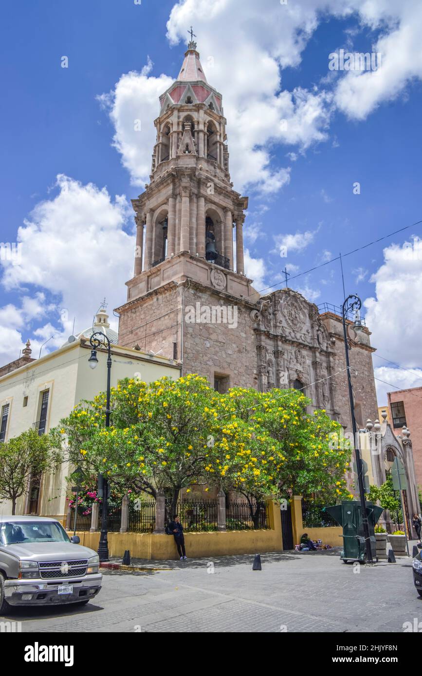 Templo de Nuestra Senora del Rosario, Venustiano Carranza, Aguascalientes, Mexiko Stock Photo
