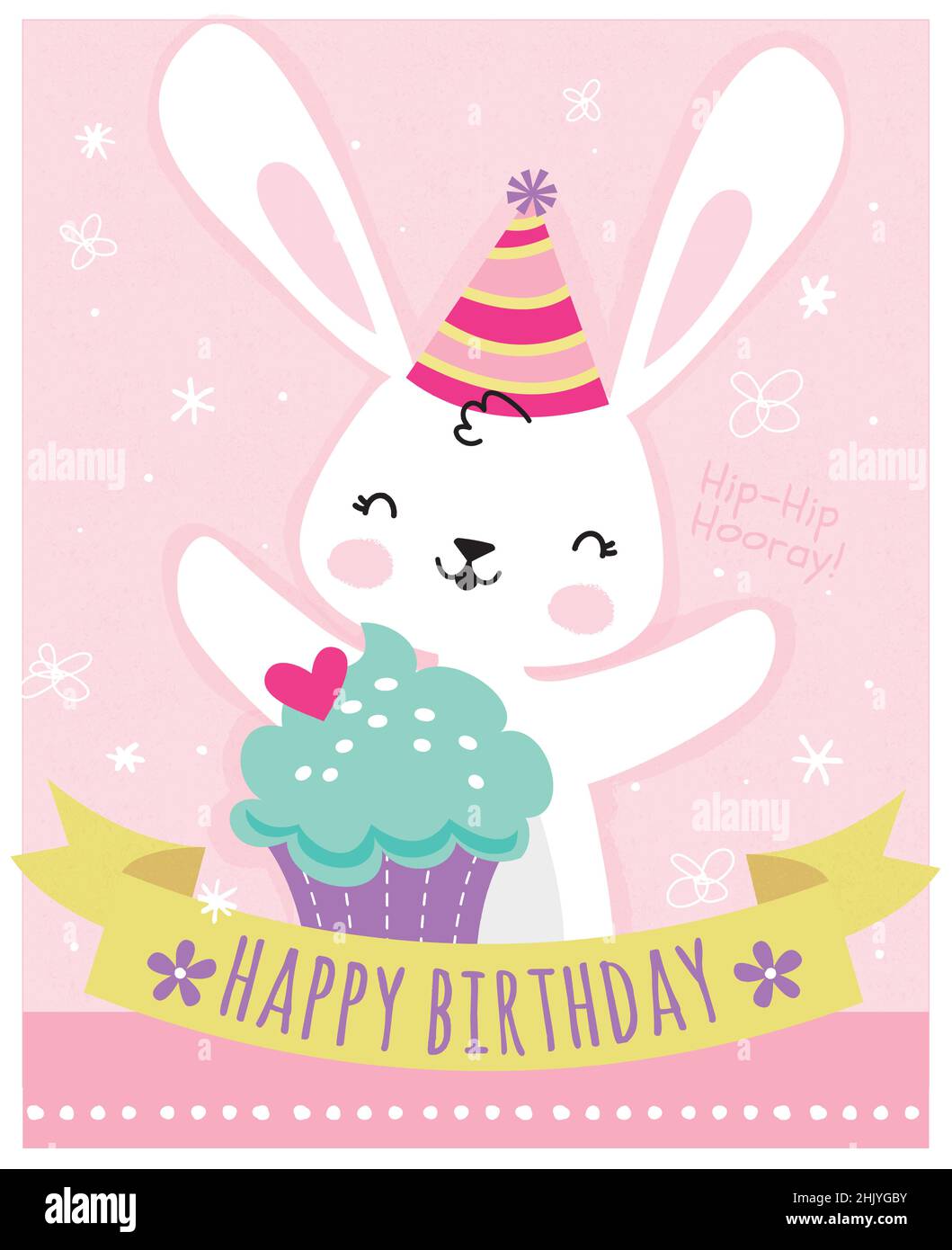 Happy Birthday Bunny Stock Vector Image & Art - Alamy