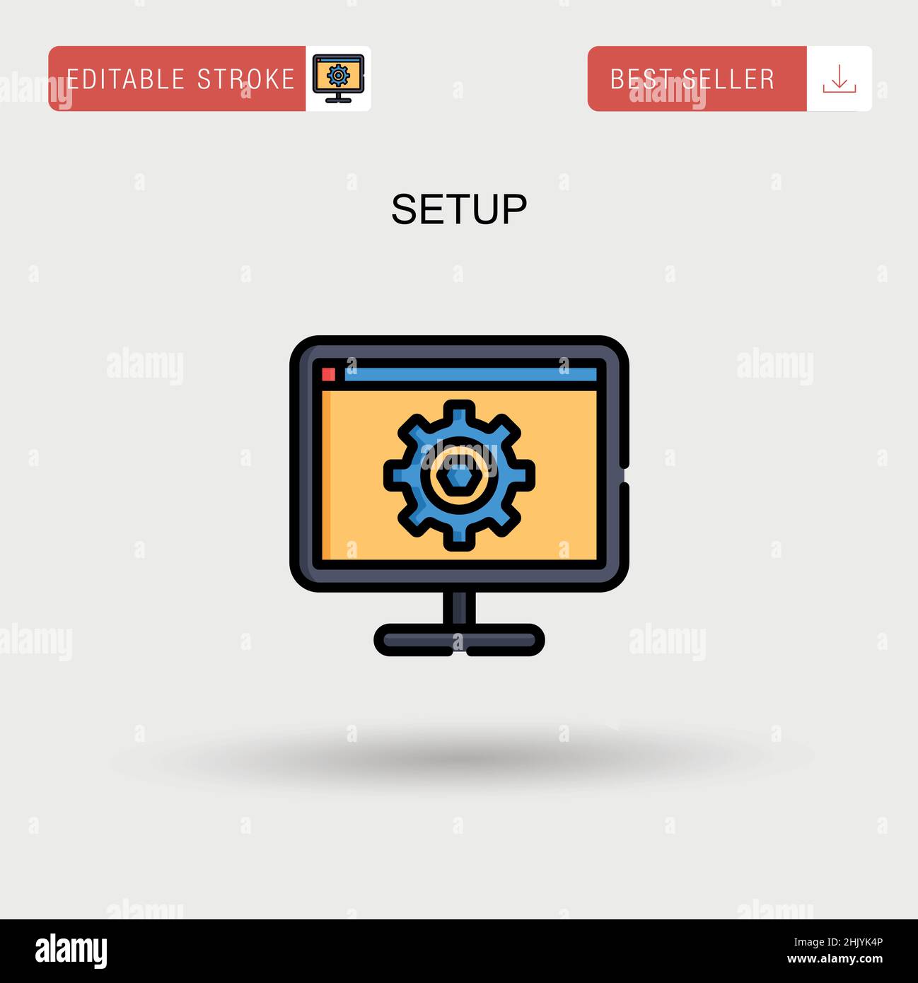 Setup Simple vector icon Stock Vector Image & Art Alamy