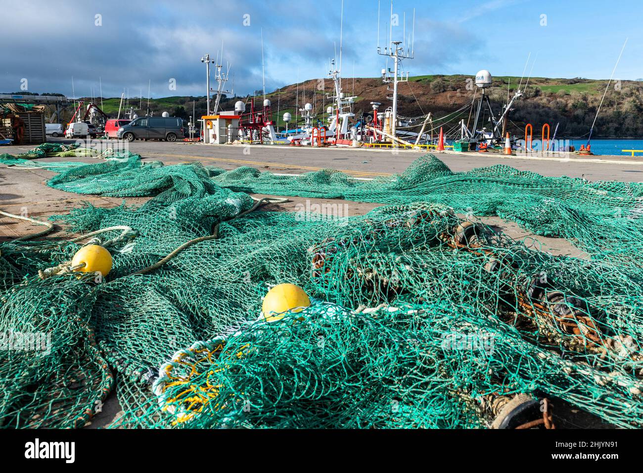 Union Hall, West Cork, Ireland. 1st Feb, 2022. Keelbeg Pier in Union