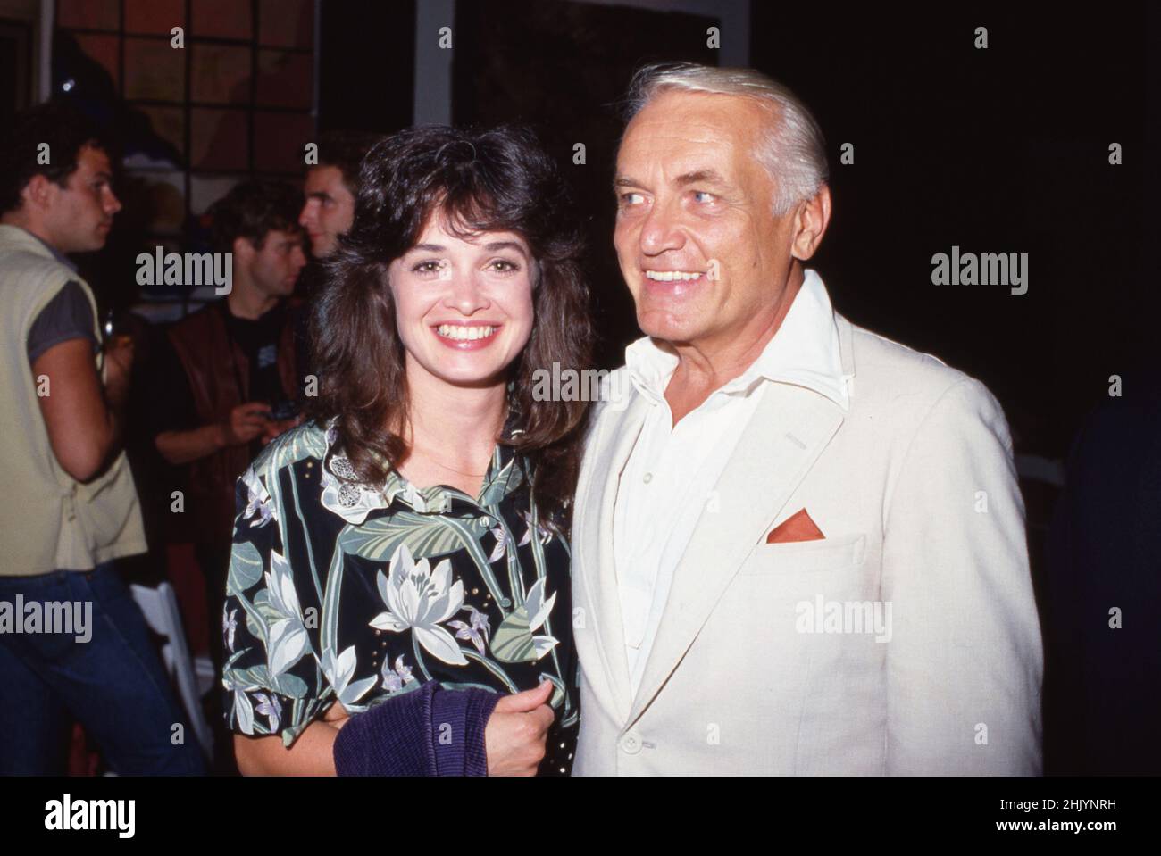 Deborah Van Valkenburgh and Ted Knight Circa 1980's Credit: Ralph Dominguez/MediaPunch Stock Photo