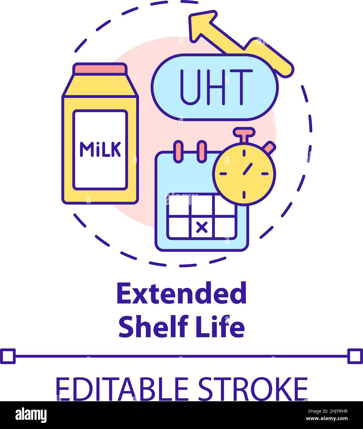 Extended shelf life concept icon Stock Vector Image & Art Alamy