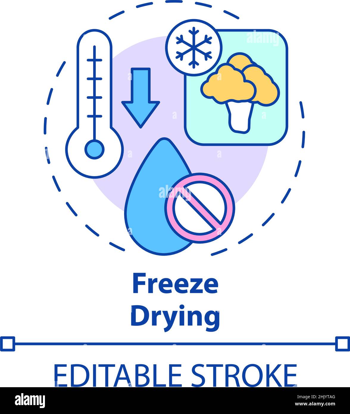 Freeze drying concept icon Stock Vector Image & Art - Alamy