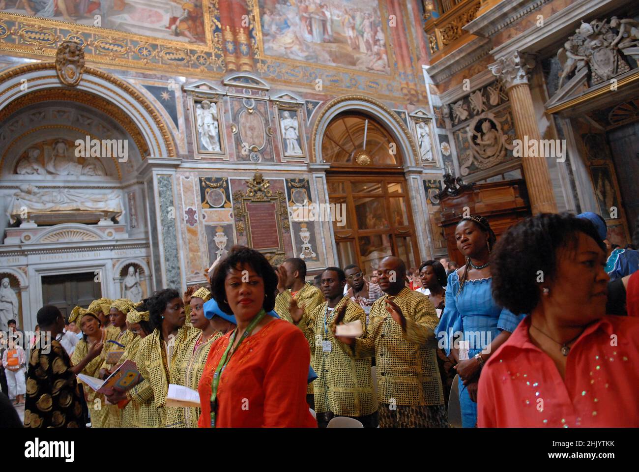 Rome, Italy 21/06/2006: Basilica of San Giovanni, 'Feast of Peoples'. © Andrea Sabbadini Stock Photo
