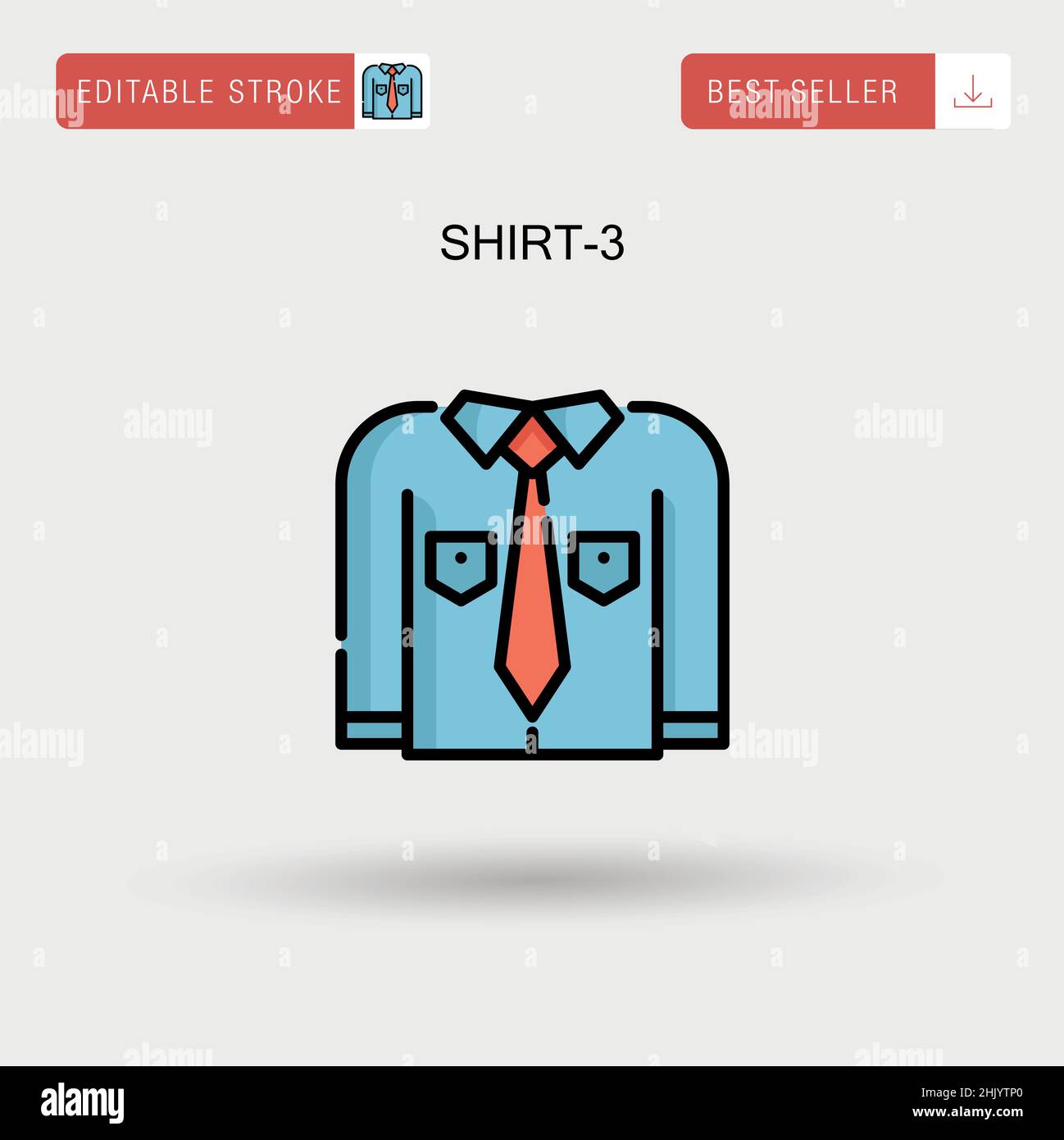 Shirt-3 Simple vector icon Stock Vector Image & Art - Alamy