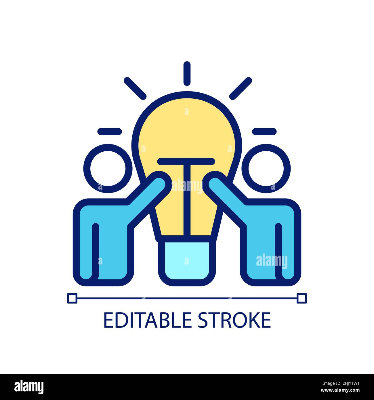 New ideas pixel perfect RGB color icon Stock Vector Image & Art - Alamy