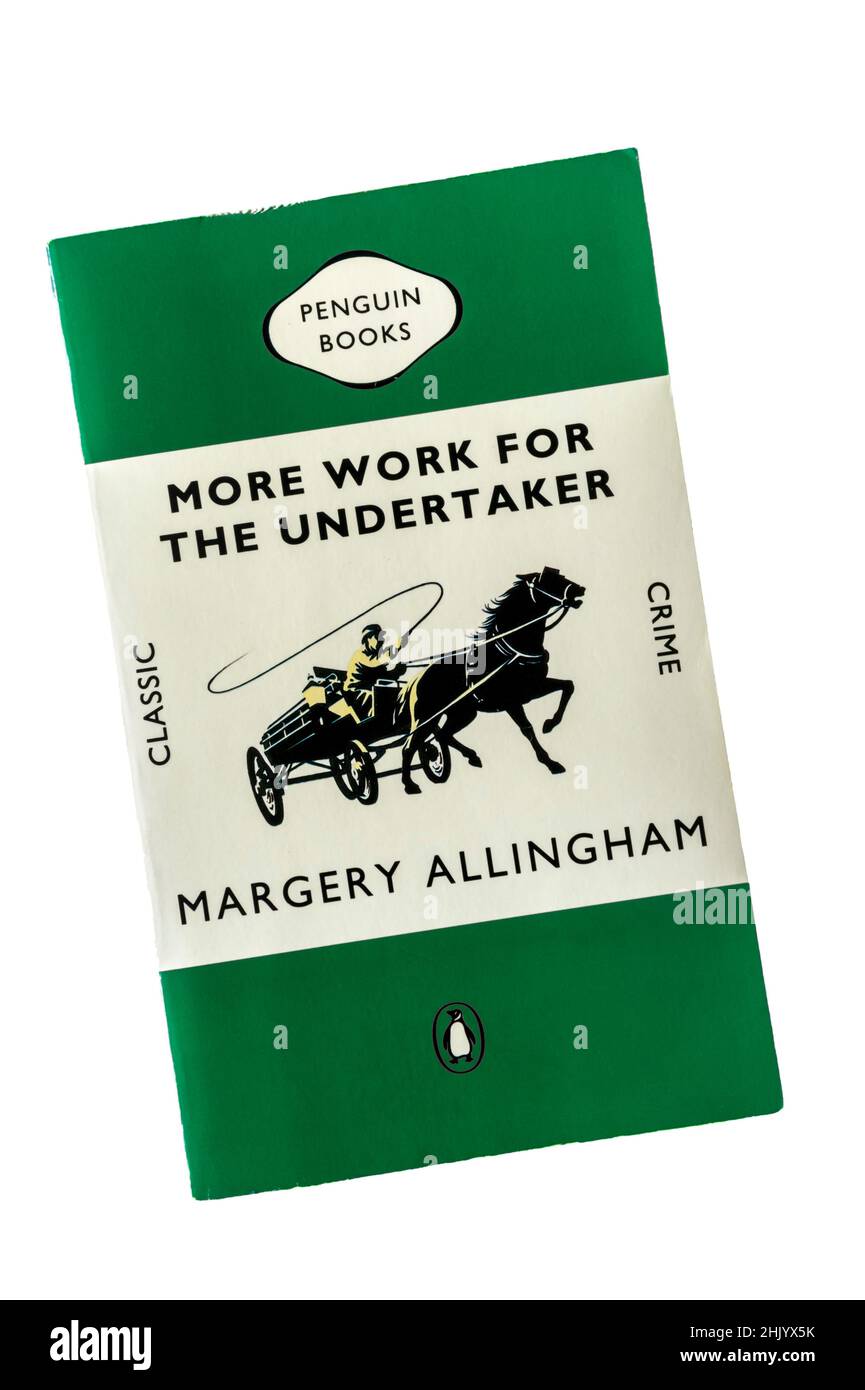 A paperback edition of More Work for the Undertaker by Margery Allingham.  The 13th of her Albert Campion series, first published in 1948. Stock Photo