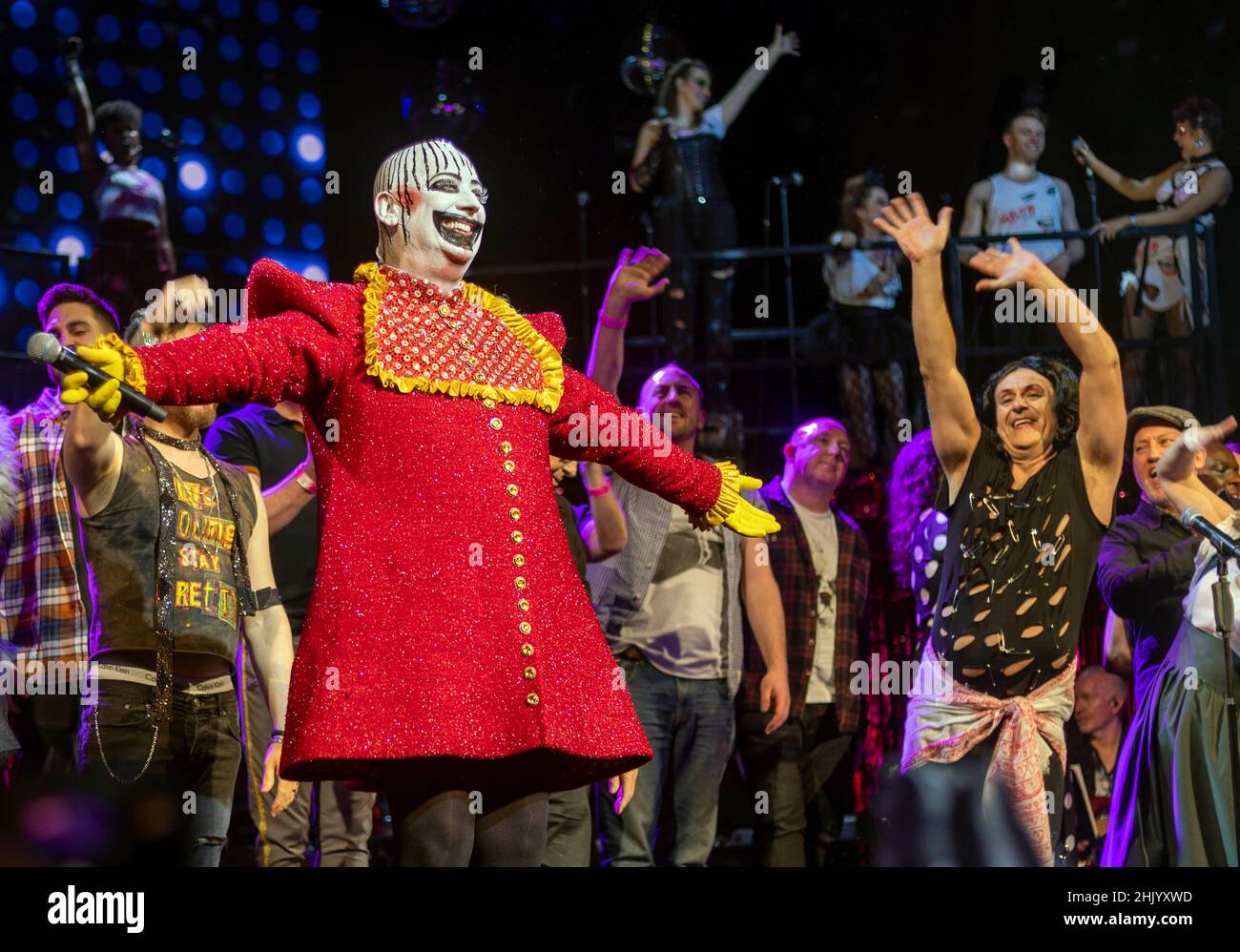 Pic shows: Boy George capped off a triumphant return of his musical shows Taboo at the London Palladium last night.  Was held on two nights for the be Stock Photo