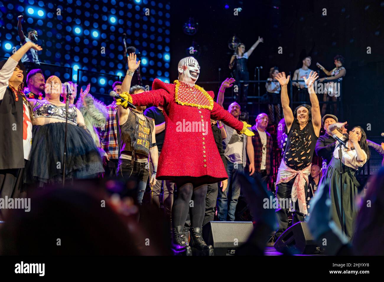 Pic shows: Boy George capped off a triumphant return of his musical shows Taboo at the London Palladium last night.  Was held on two nights for the be Stock Photo