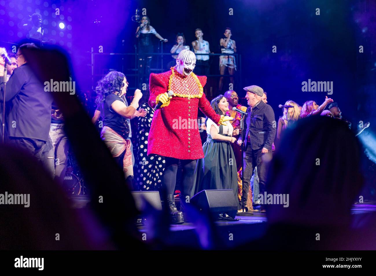 Pic shows: Boy George capped off a triumphant return of his musical shows Taboo at the London Palladium last night.  Was held on two nights for the be Stock Photo