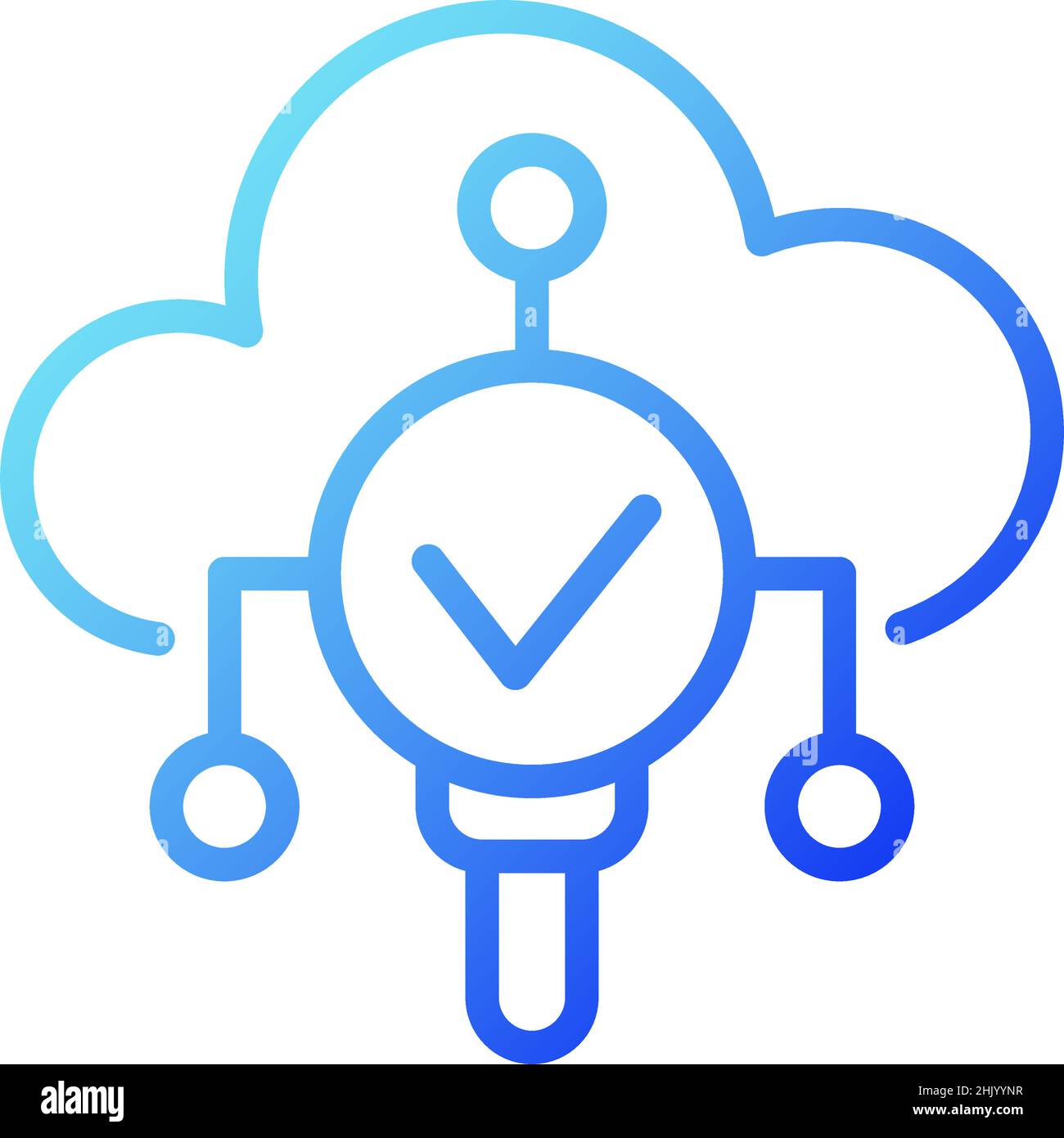 Weather monitoring gradient linear vector icon Stock Vector
