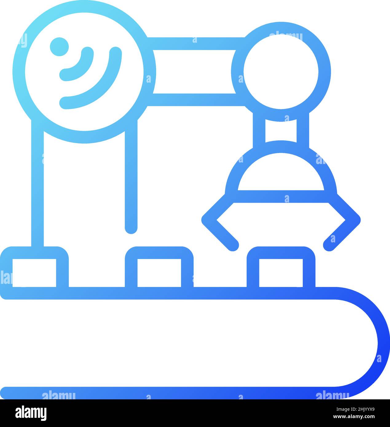 Industry equipment control gradient linear vector icon Stock Vector