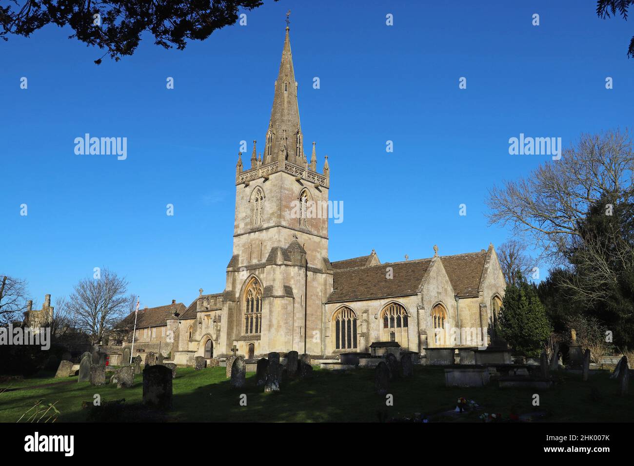 St Bartholomew's Church, Corsham, Wiltshire Stock Photo