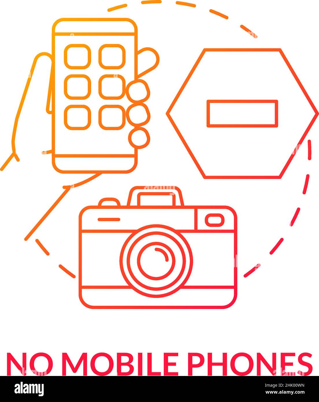 Ban mobile phones Stock Vector Images - Alamy