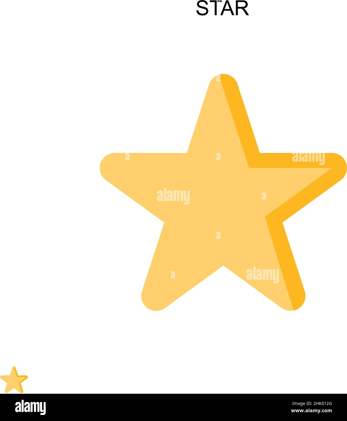 Star Simple vector icon. Illustration symbol design template for web ...