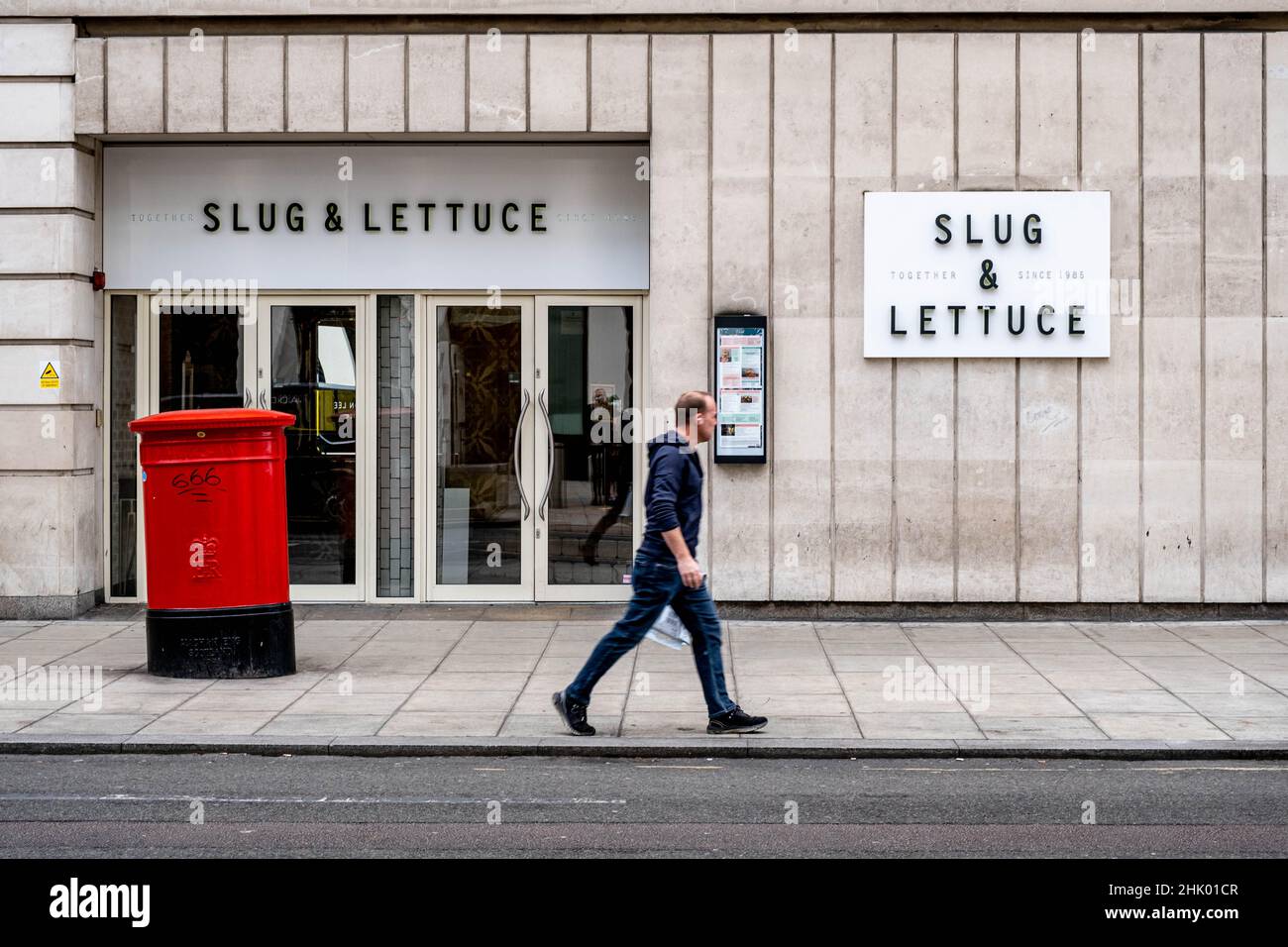 London England UK, 29 January 2022, Slug And Lettuce Pub Or Bar Waterloo London Stock Photo