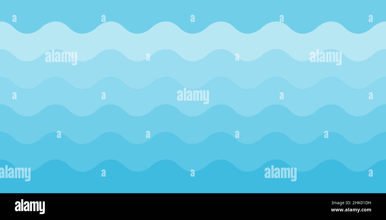 Blue sea waves background. Horizontally seamless sea water texture ...