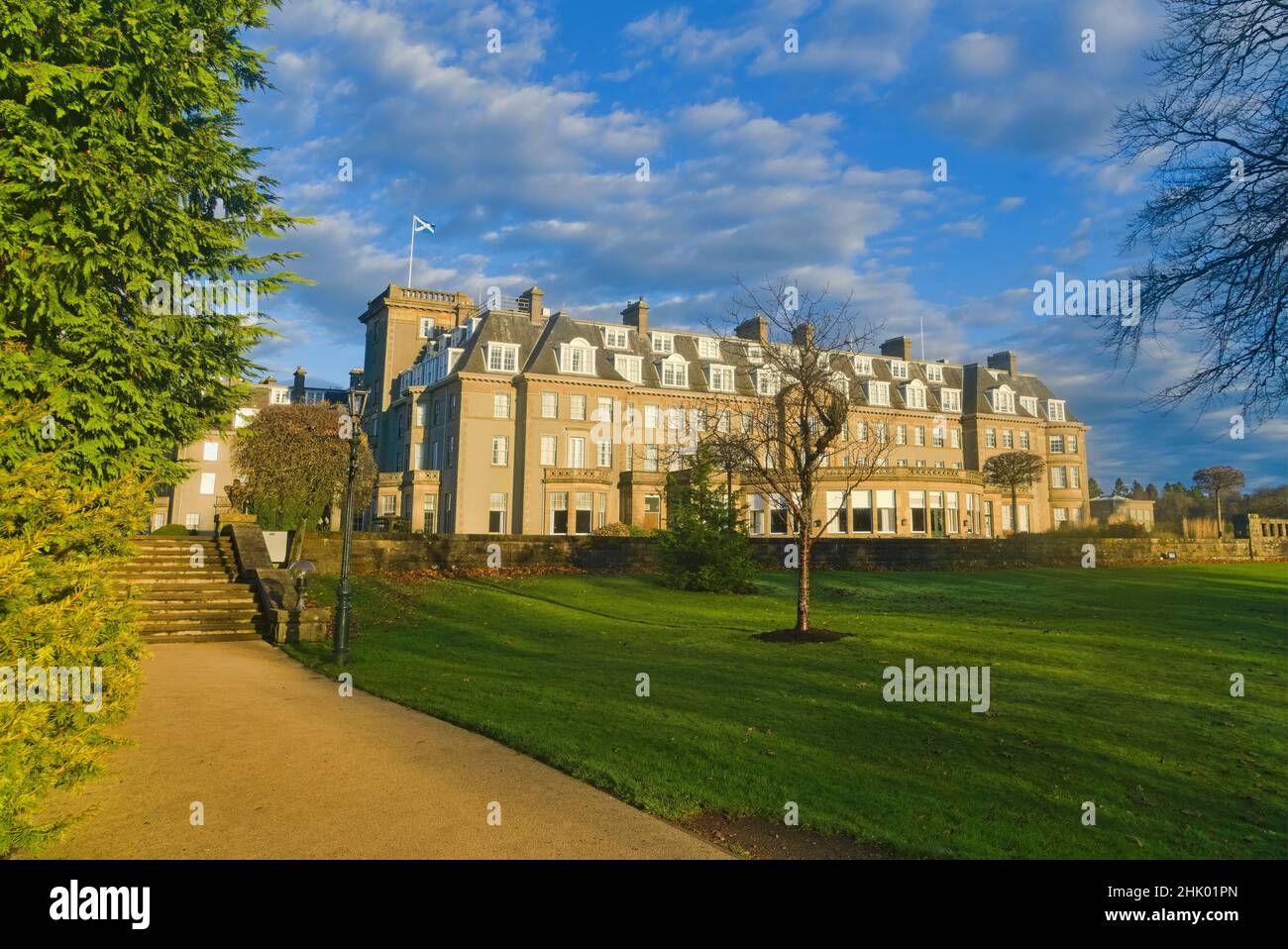 Gleneagles Hotel, Gardens, Auchterarder, Perthshire, Scotland. UK Stock