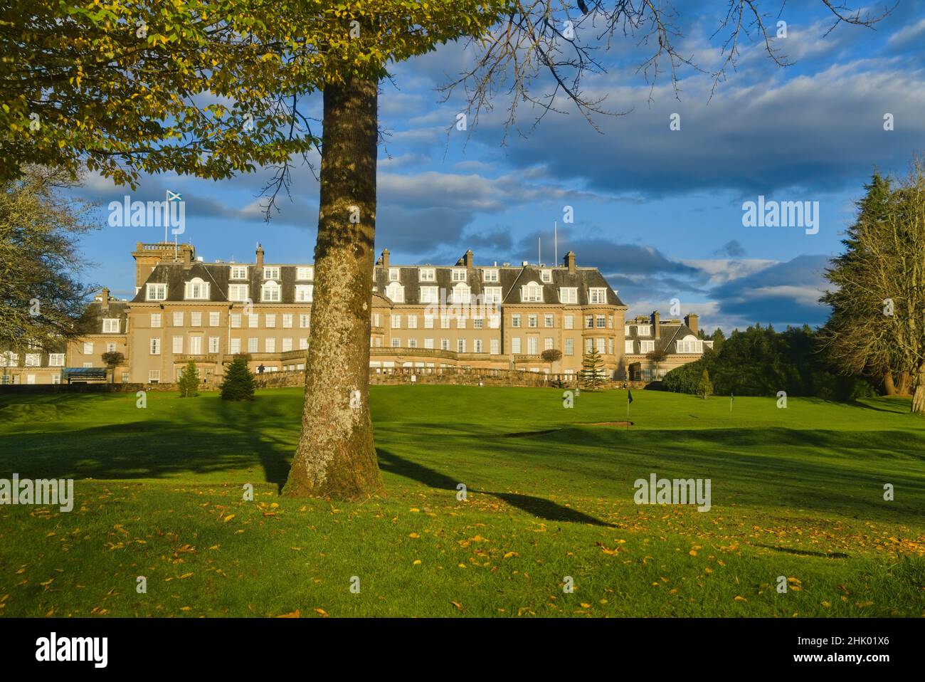 Gleneagles Hotel, Gardens, Auchterarder, Perthshire, Scotland. UK Stock