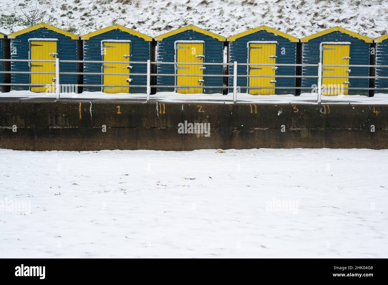 Beach huts at WestgateonSea, Margate, Kent, UK Stock Photo Alamy