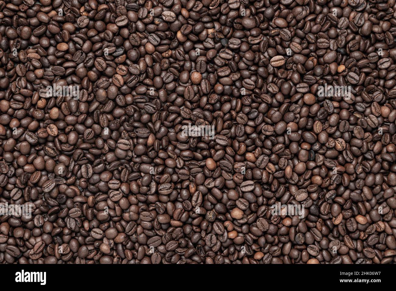 Roasted Coffee beans background . Stock Photo