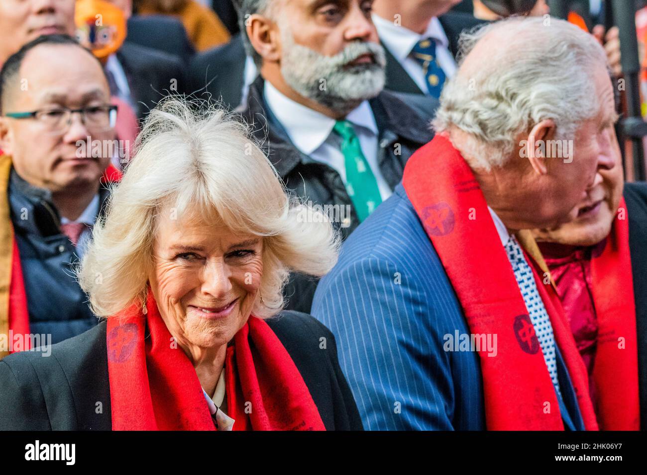 London, UK. 1st Feb, 2022. Prince Charles and Camilla, the Duchess of ...