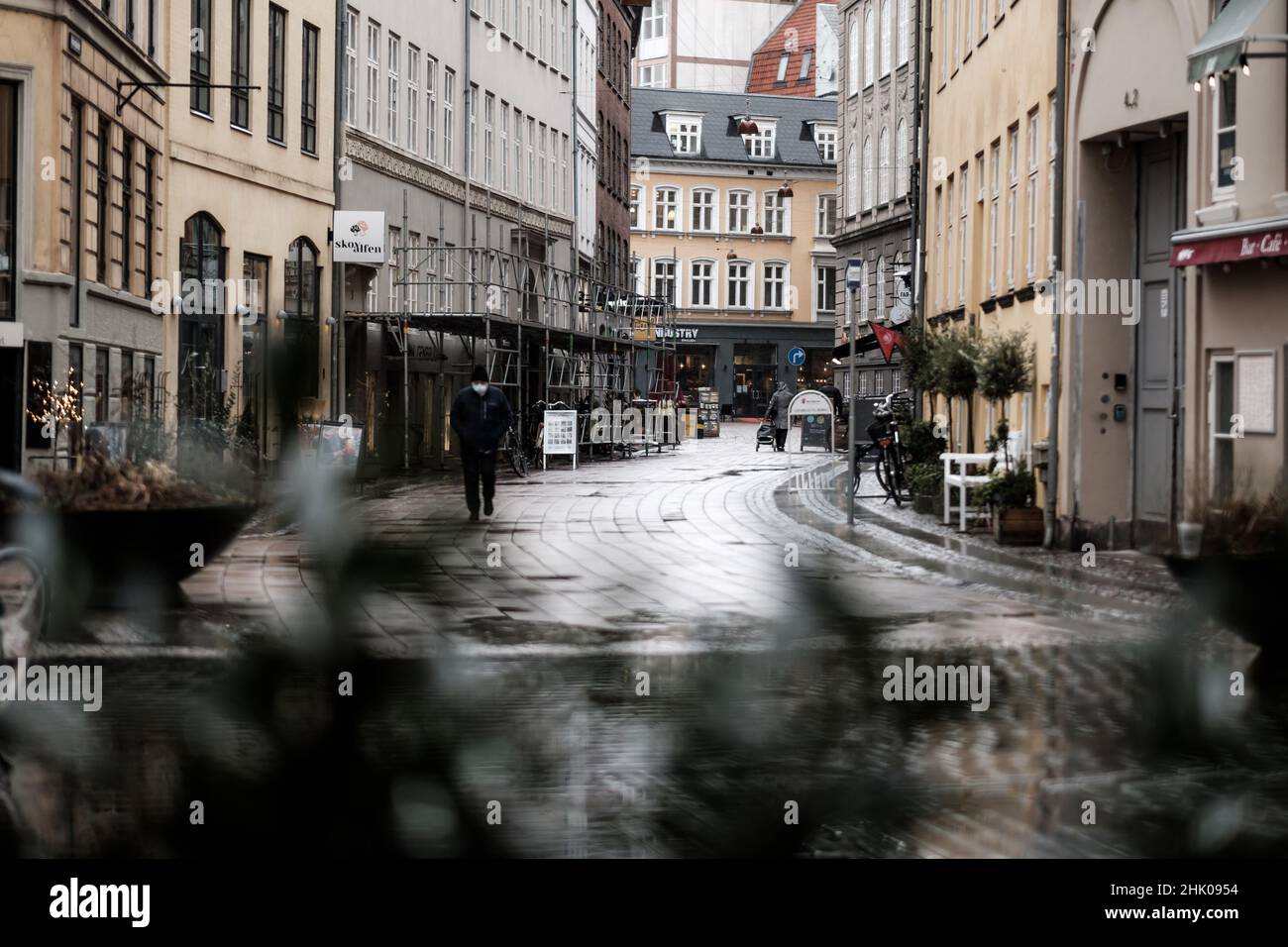 A street in the Centrum region of Copenhagen, Denmark. Stock Photo