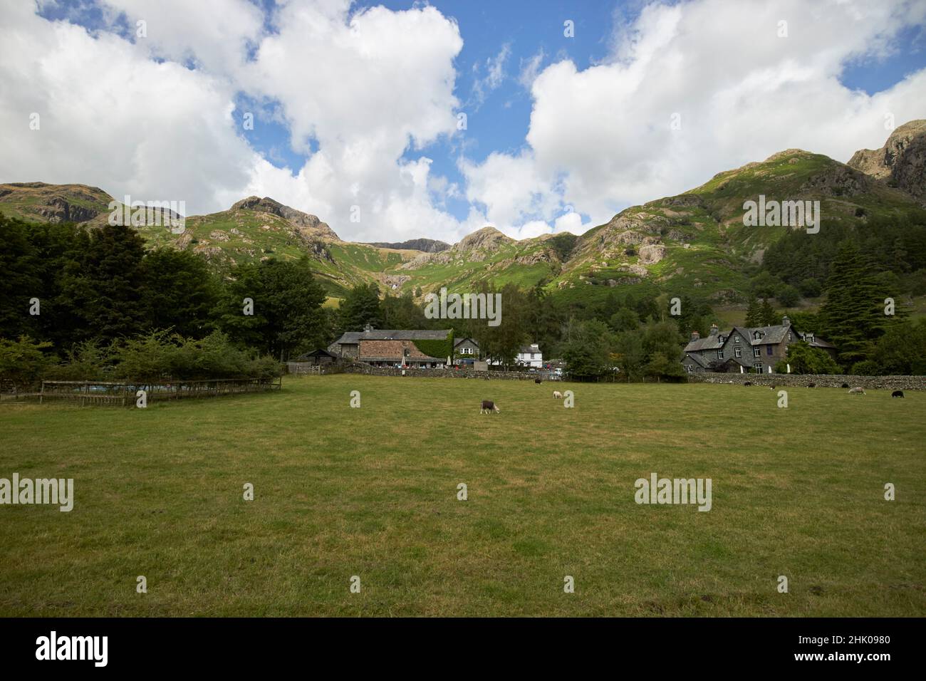 The sticklebarn tavern beneath harrison stickle in the langdale pikes ...