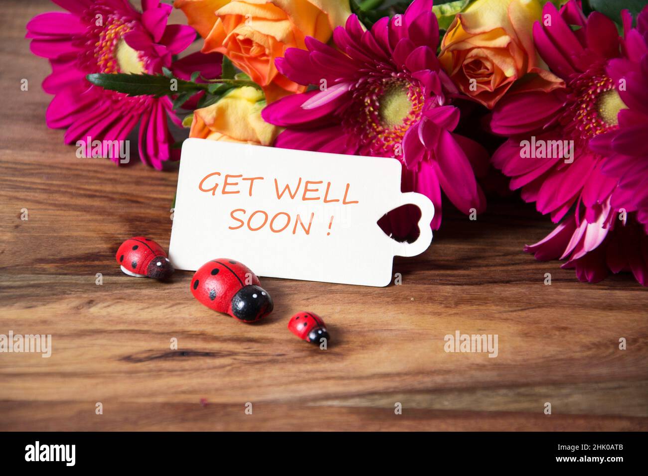 Get Well Soon Cute Teddy With Flower Of Bunch Greetings Card – Evercarts