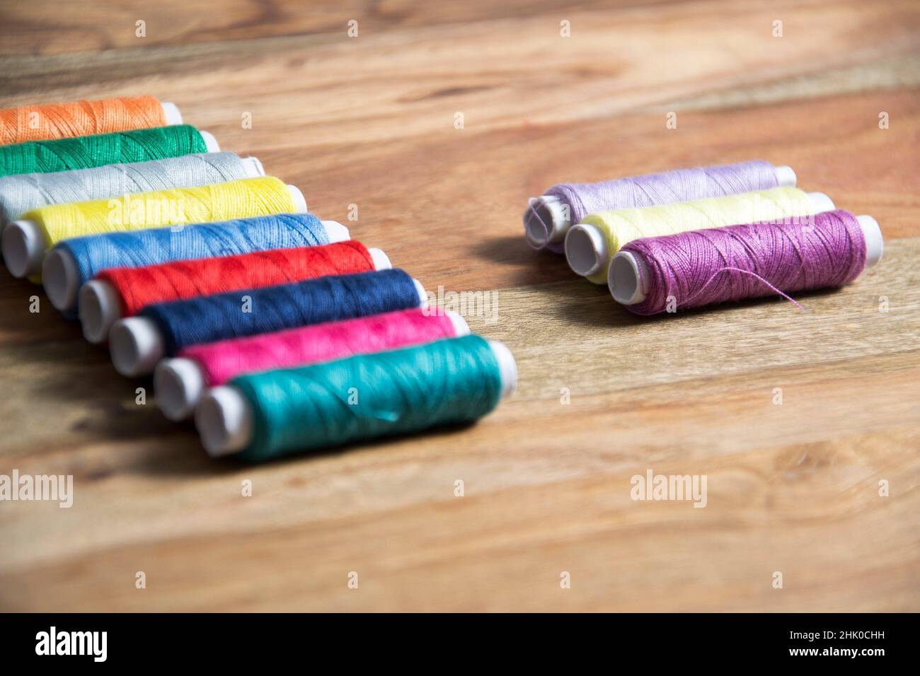 colorful sewing thread Stock Photo Alamy