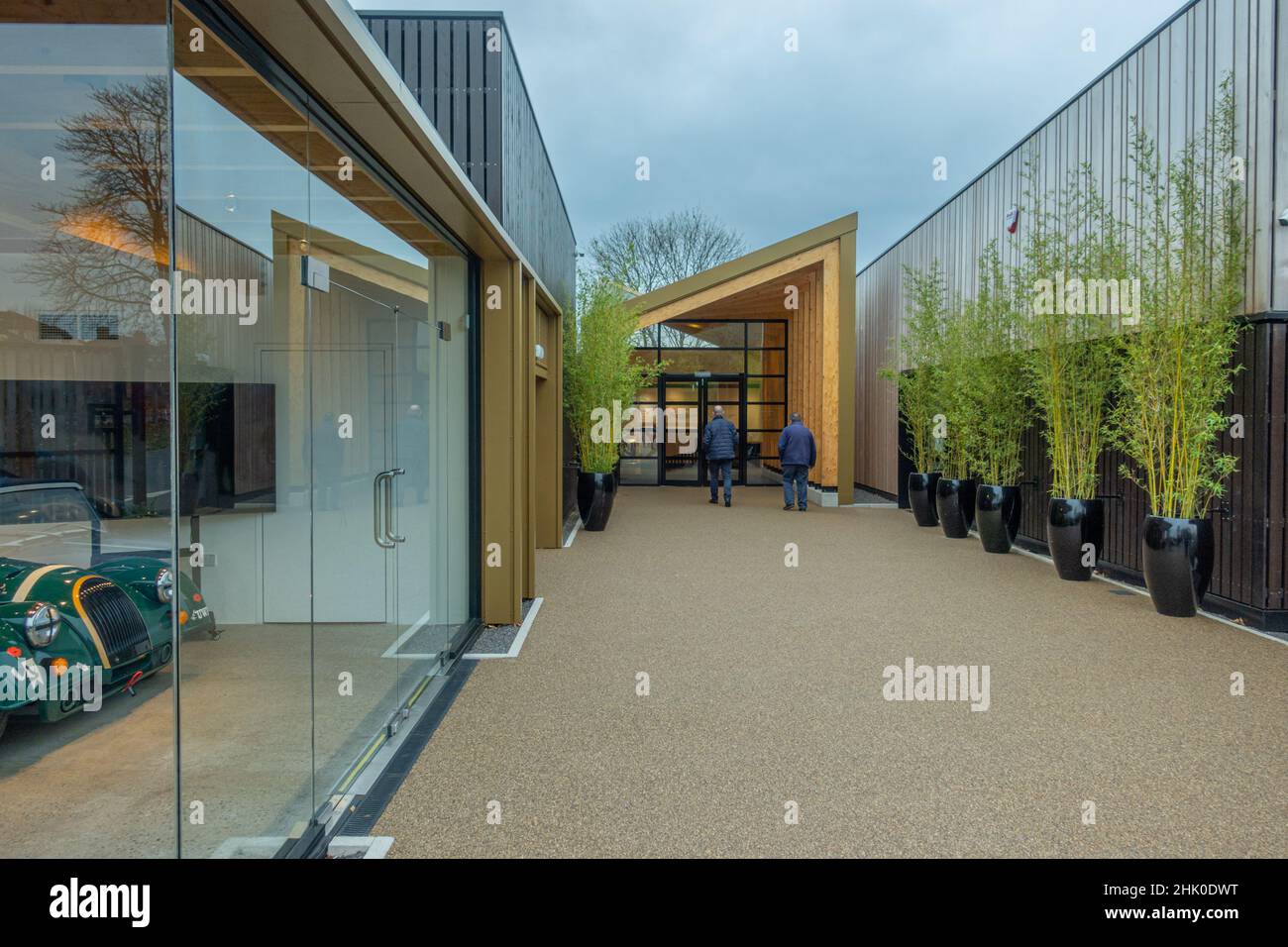 Entrance to the showroom and visitors centre of cars, Malvern