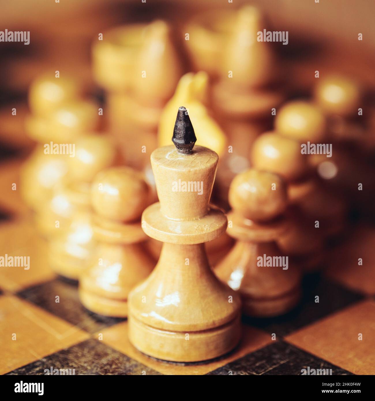 Sicilian Defense in Chess Game Stock Photo - Image of pawn, board: 58943894