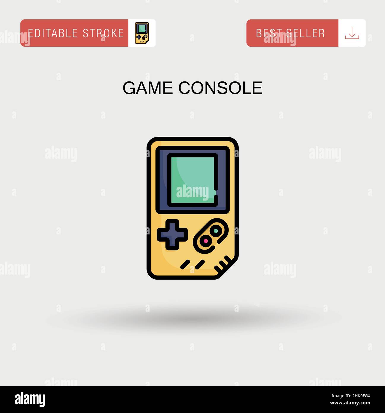 Game console Simple vector icon Stock Vector Image & Art - Alamy
