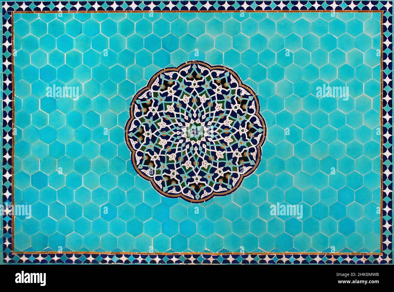Ornamental ceramic mosaic tile in a mosque, Iran Stock Photo Alamy