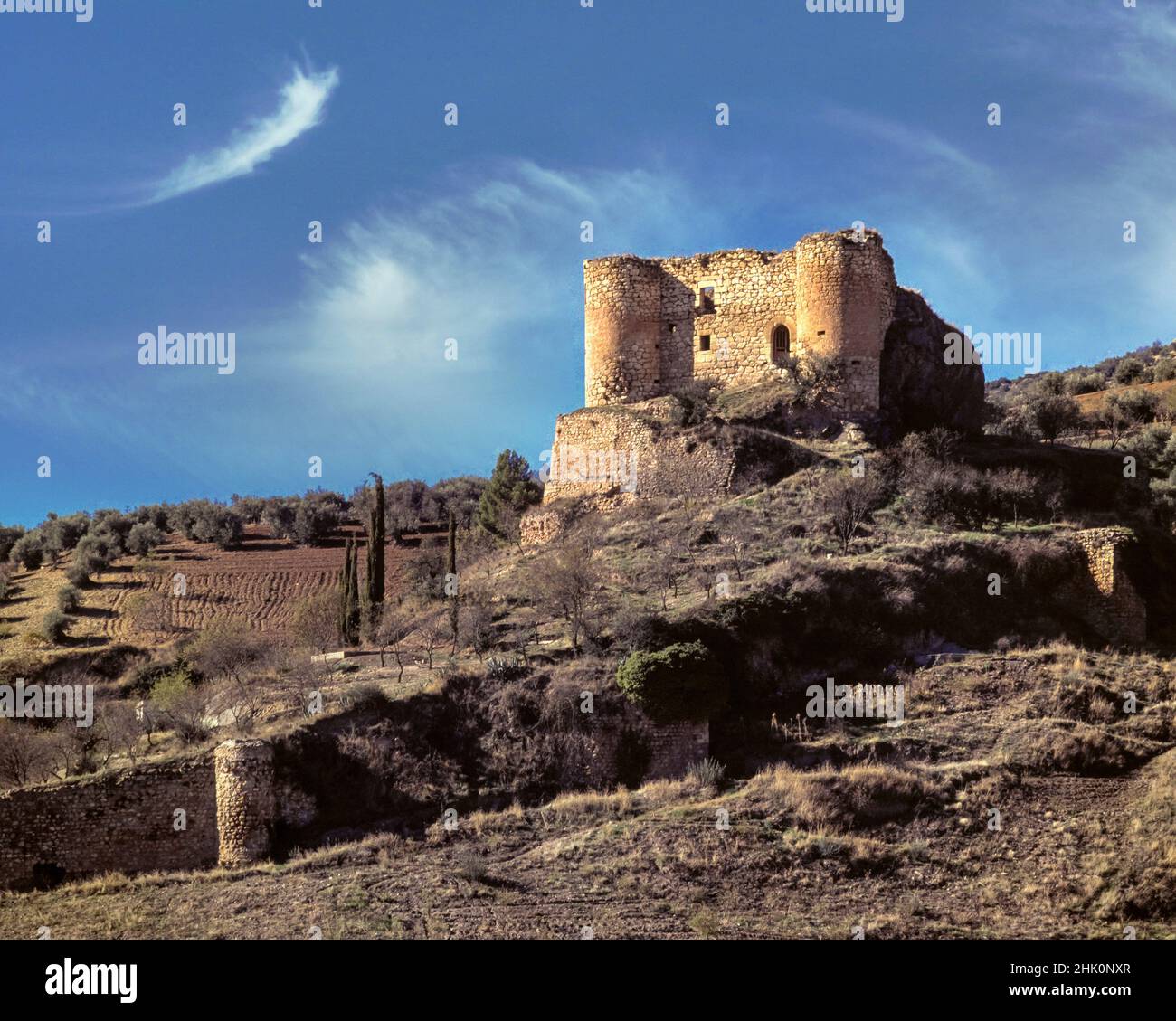The Castle. Huelma (Jaén) Spain. Stock Photo