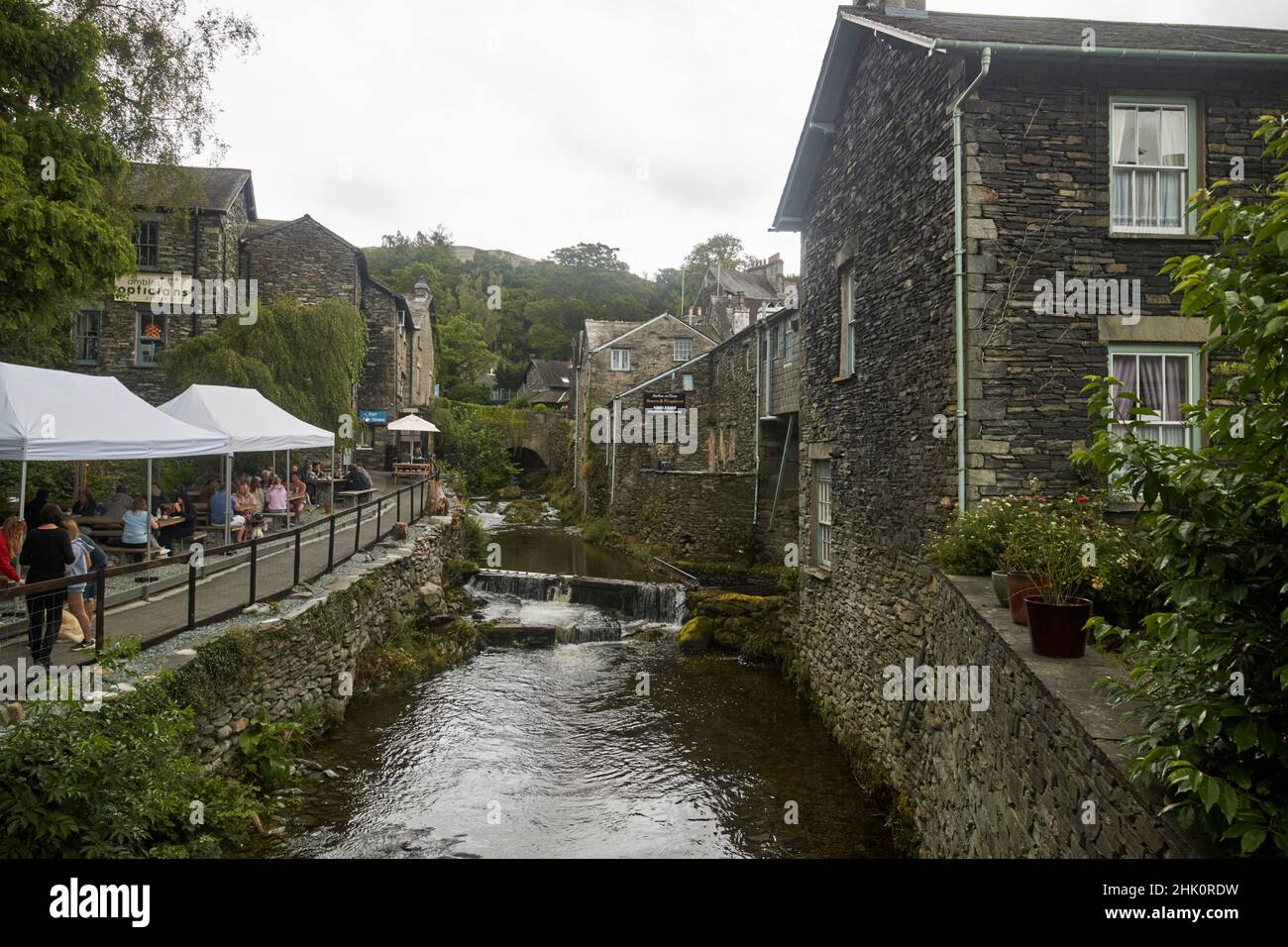 stock ghyll small stream running through ambleside lake district, cumbria, england, uk Stock Photo