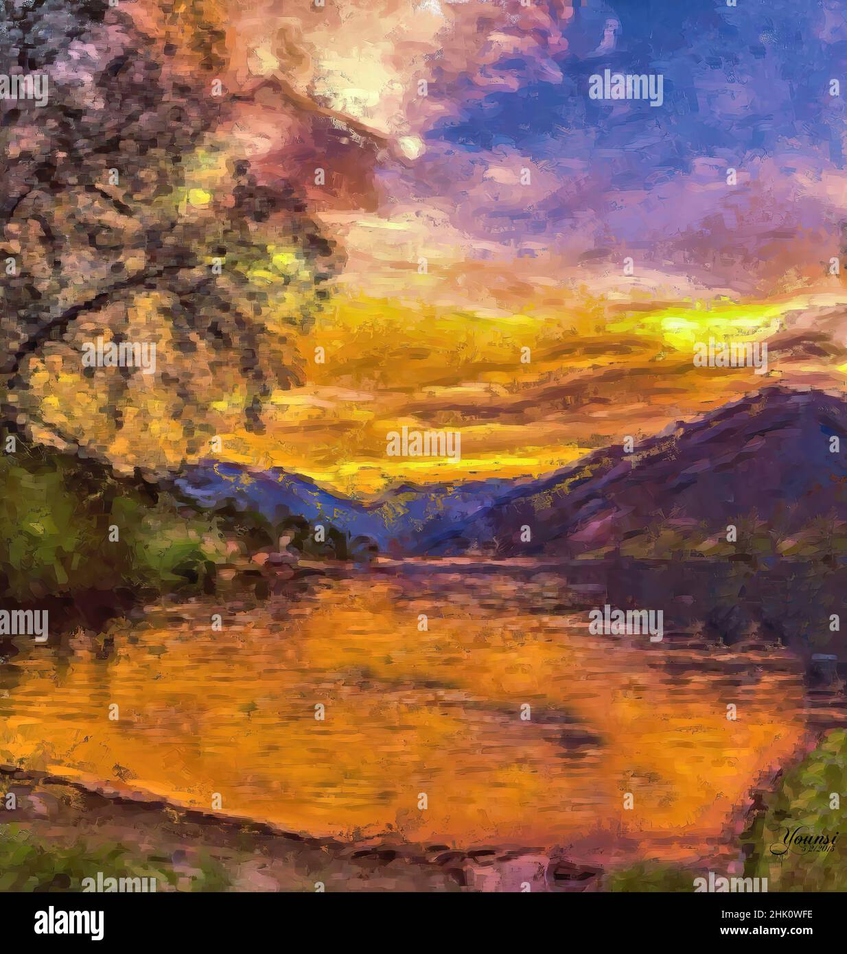 Painting abstract design mural hi-res stock photography and images - Alamy