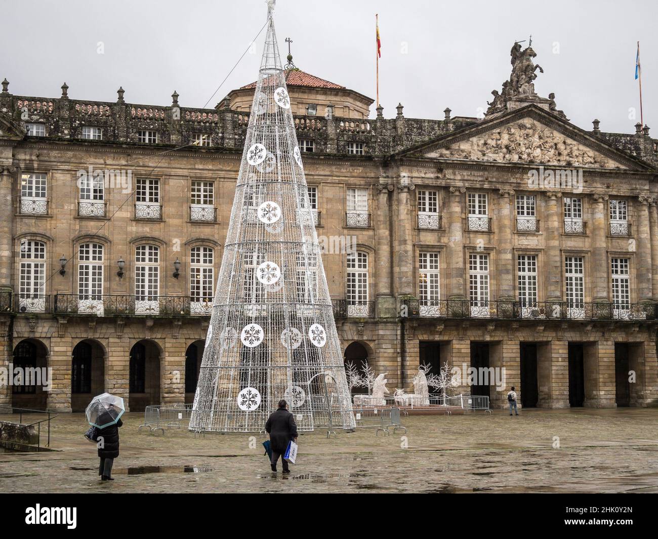 City Hall of Santiago de Compostela. La Coruna. Galicia. Spain. Stock Photo