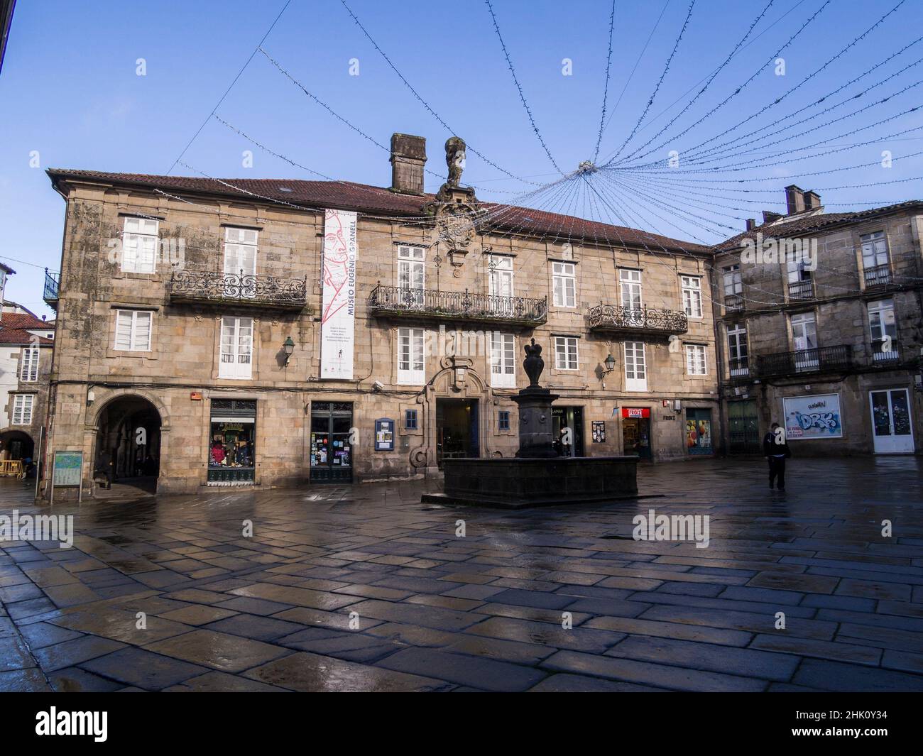 Toural Square. Santiago de Compostela. La Coruña. Galicia. Spain. Stock Photo